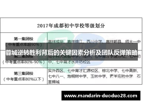 蓉城逆转胜利背后的关键因素分析及团队反弹策略
