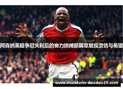 阿森纳英超争冠失利后的奋力拼搏新篇章展现激情与希望
